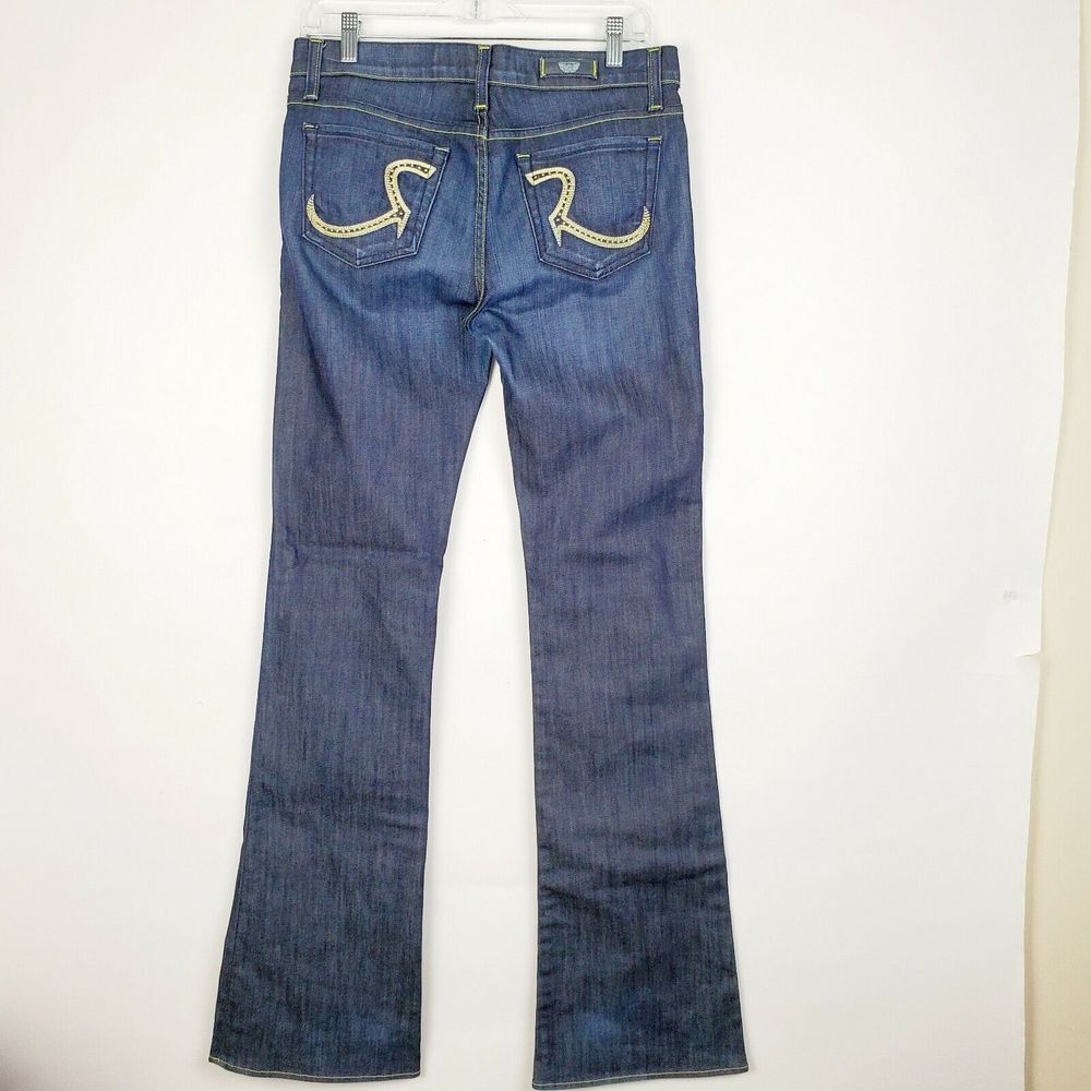 Rock & Republic Women's Dark Wash Jeans‎ Size 28x30 Kasandra Bling